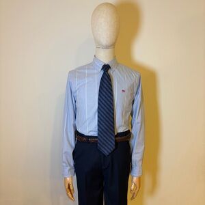 Scotch & Soda Men’s Blue Striped Oxford Shirt NWT Size L